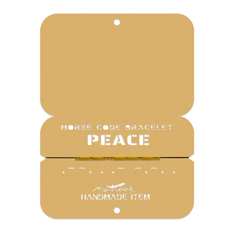دستبند ماهوت مدل مورس کد PEACE - G دستبند ماهوت مدل مورس کد PEACE - G