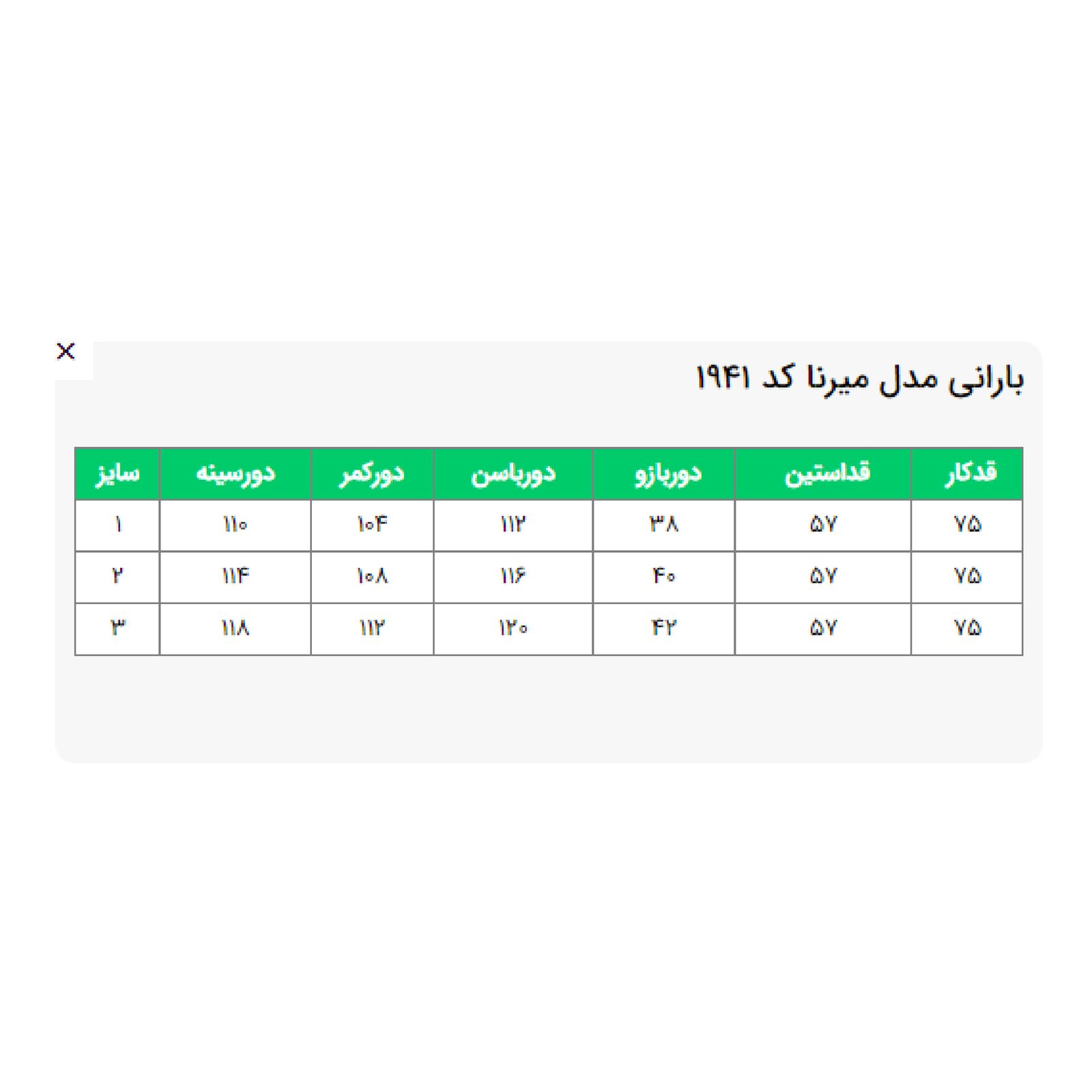 بارانی زنانه السانا مدل میرنا کد 194178 -  - 7