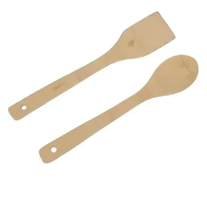 سرویس قاشق و کاردک چوبی 2 پارچه آدونیس مدل بامبو 2006