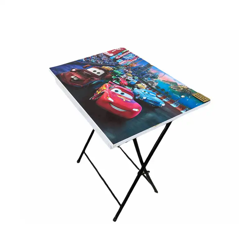 میز تحریر کودک سپهر یاس مدل تاشو و تنظیم شو طرح مک کویین