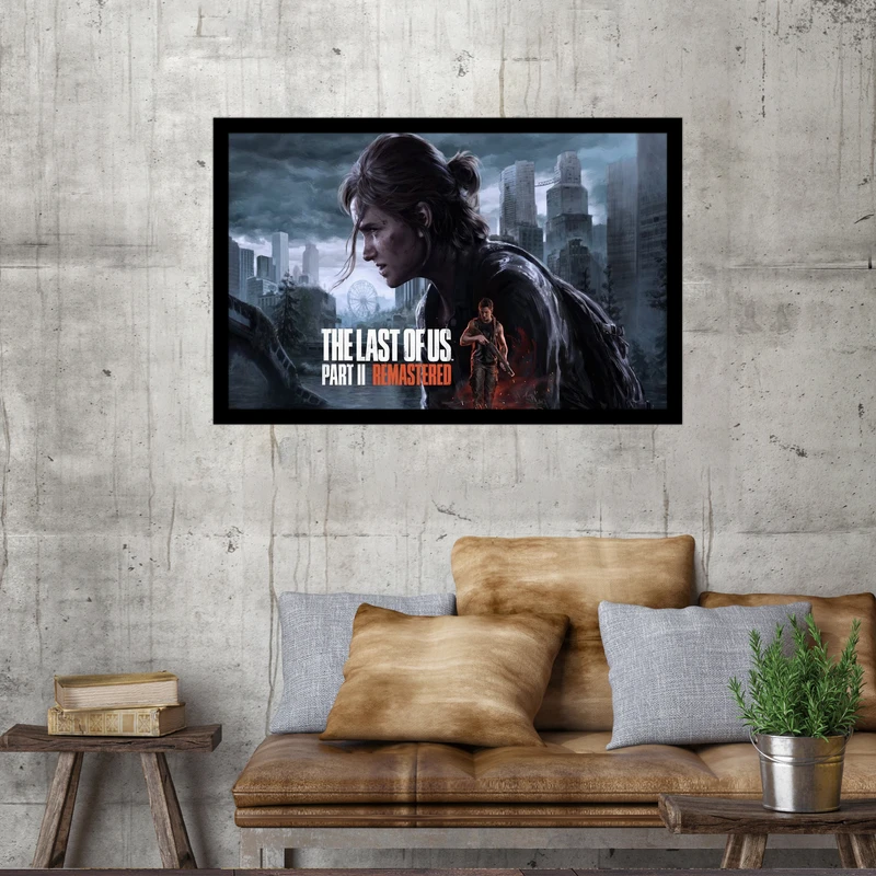 تابلو بکلیت طرح بازی THE LAST OF US مدل DY1160 فریم مشکی