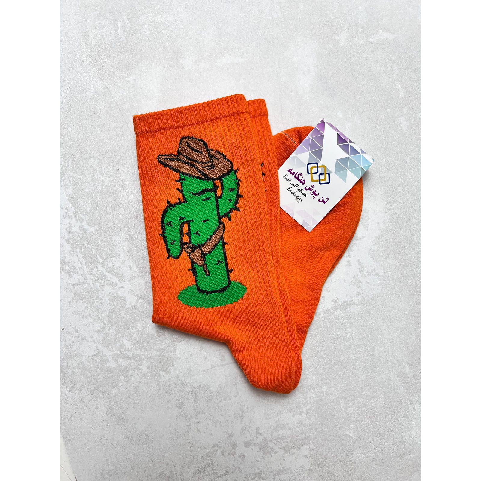 جوراب ساق بلند مردانه تن پوش هنگامه مدل کش اسپرت پنبه کاکتوس -  - 2