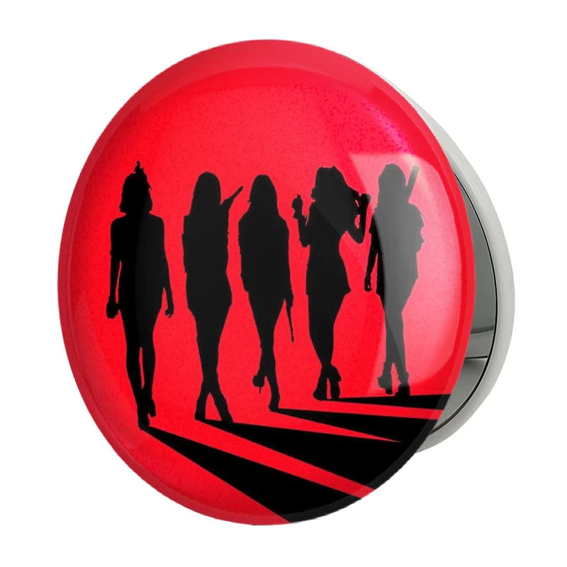 آینه جیبی خندالو طرح گروه رد ولوت Red Velvet مدل تاشو کد 19696 