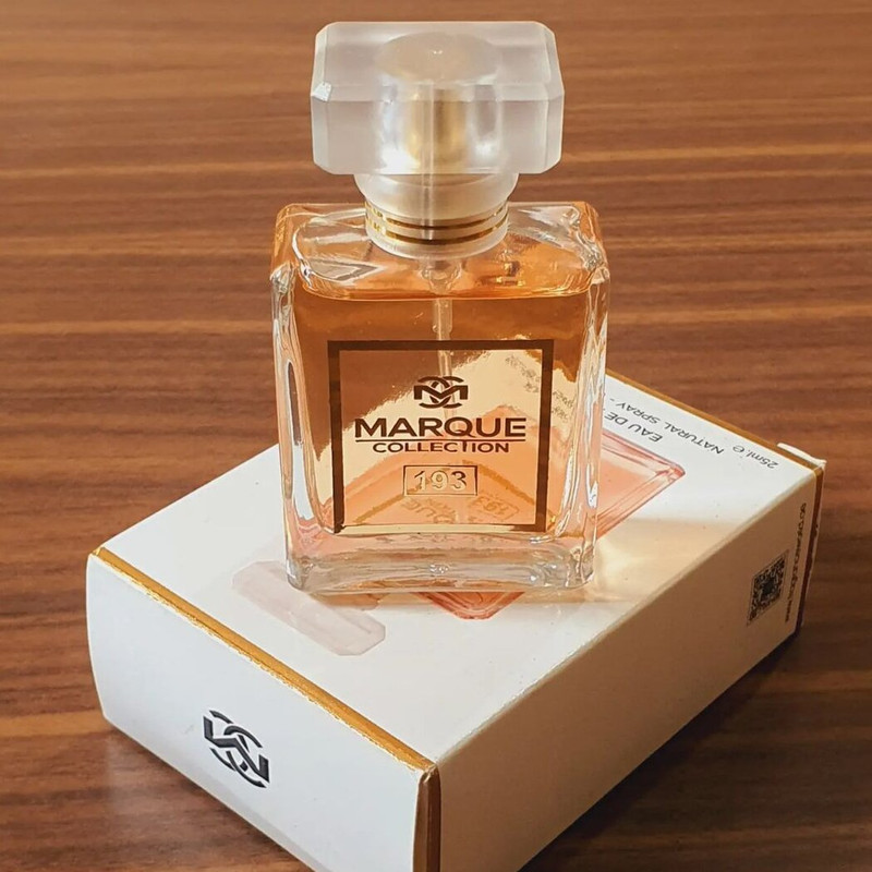 عطر جیبی زنانه مارکویی کالکشن مدل کوکوشنل کد 193 حجم 25 میلی لیتر