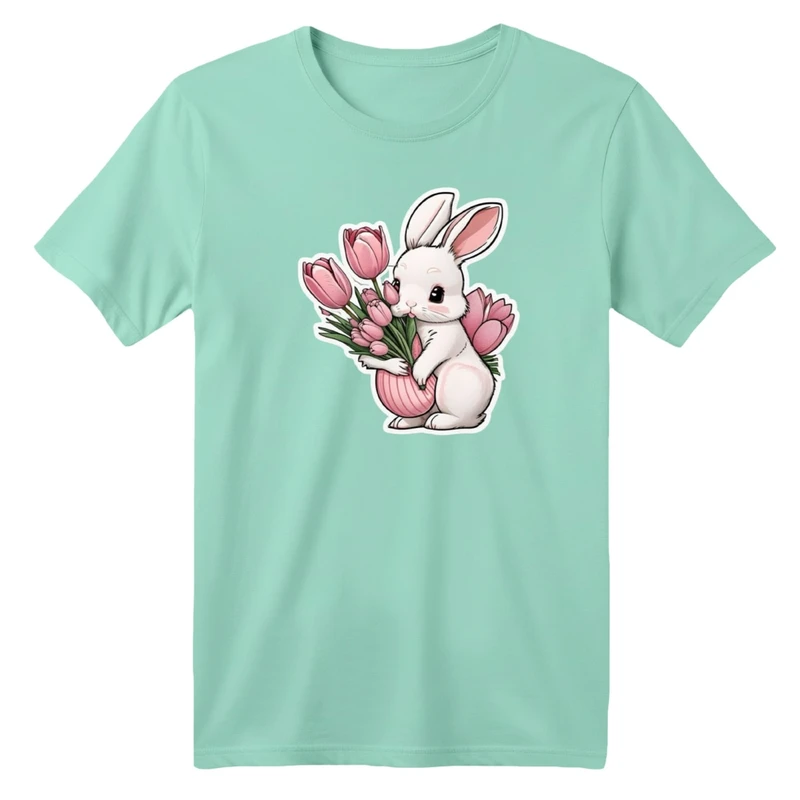 تی شرت آستین کوتاه بچگانه مدل خرگوش کد 02