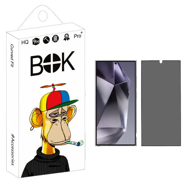 محافظ صفحه نمایش حریم شخصی بوک مدل Privacy screen مناسب برای گوشی موبایل Galaxy S24 Ultra