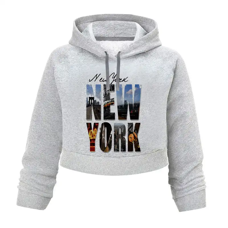 کراپ هودی زنانه مدل K172 T