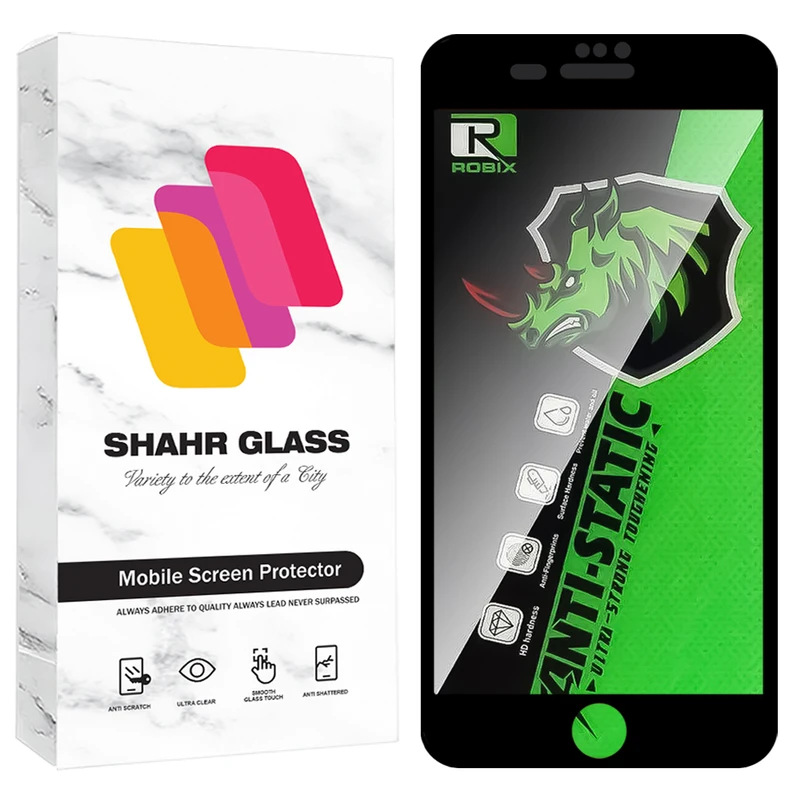 محافظ صفحه نمایش شهر گلس مدل ROBIXS مناسب برای گوشی موبایل اپل iPhone 7 Plus / iPhone 8 Plus 