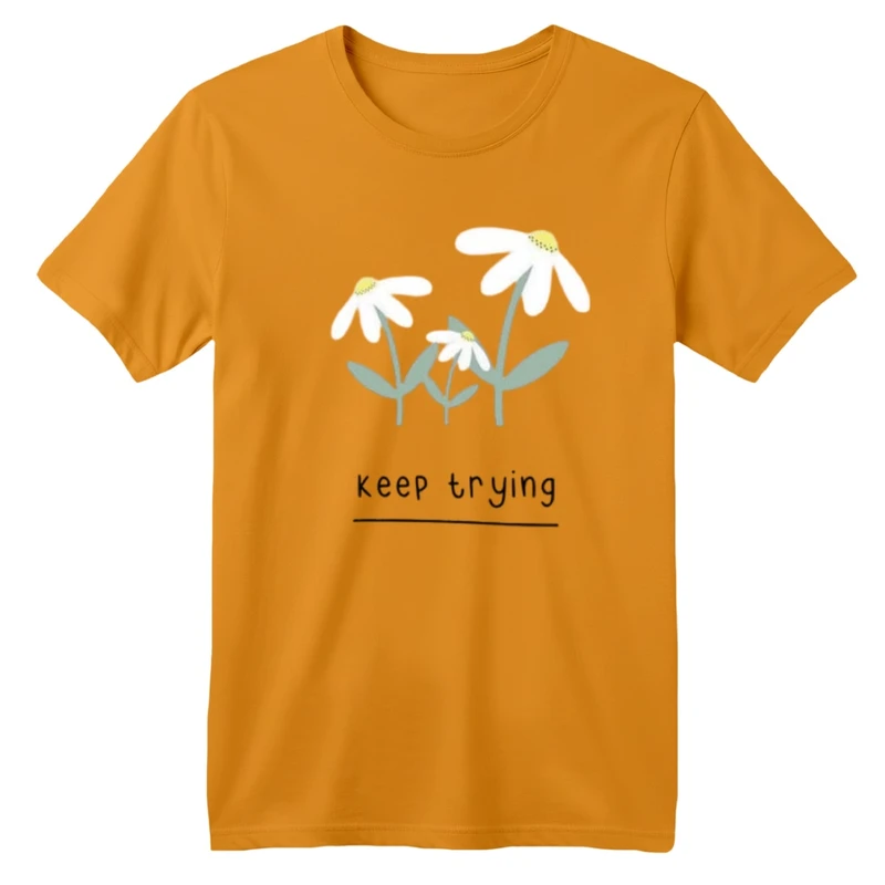 تی شرت آستین کوتاه بچگانه مدل گل بابونه کد 2