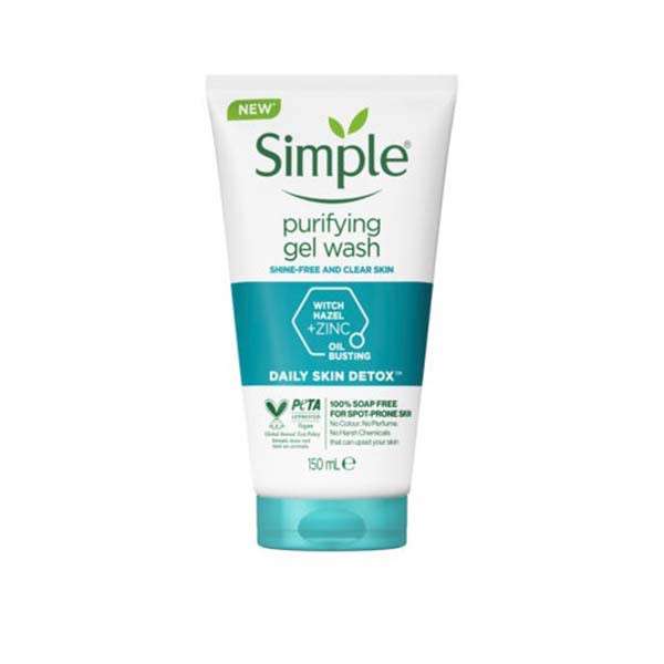 ژل شستشو صورت سیمپل مدل دیلی اسکین دتاکس حجم 150 میلی لیتر