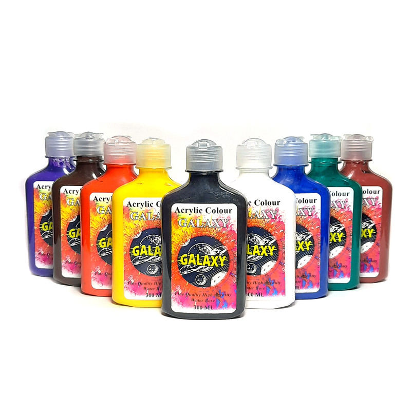رنگ اکریلیک گلکسی مدل artist حجم 300 میلی لیتر