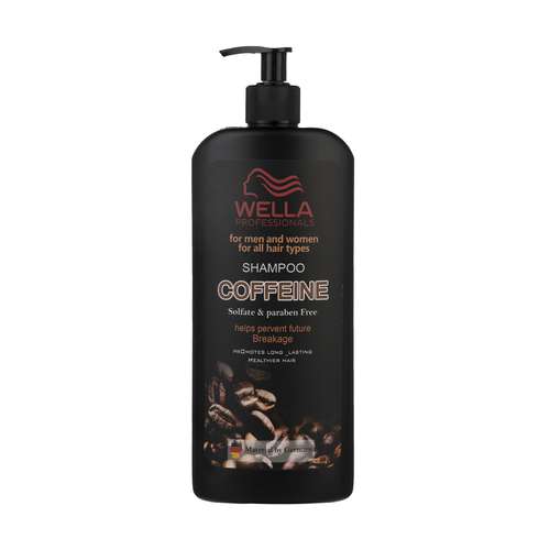 شامپو تقویت کننده و ترمیم کننده مو ولا مدل کافئین فاقد سولفات  حجم 620 میلی لیتر