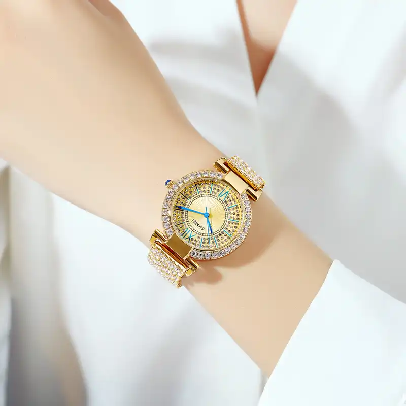 ساعت مچی عقربه ای زنانه اسکمی مدل 1956GLD