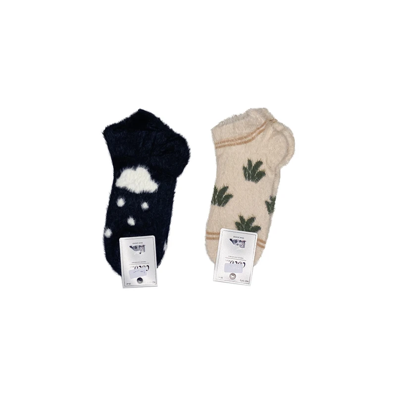 جوراب زنانه مدل پشمی بسته 2 عددی