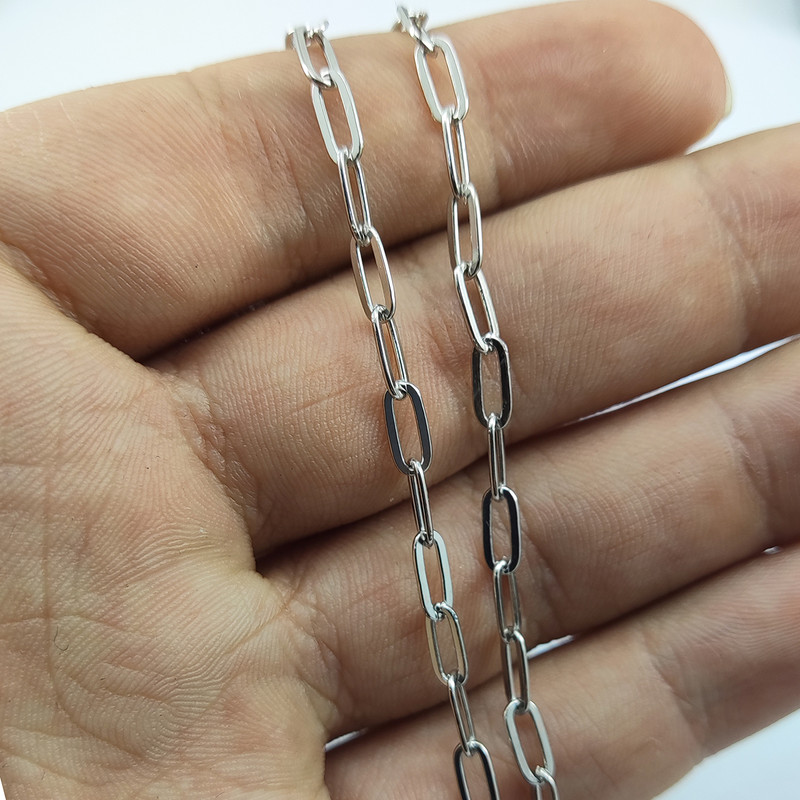 زنجیر نقره سلین کالا مدل آجری کد T55-G7.62