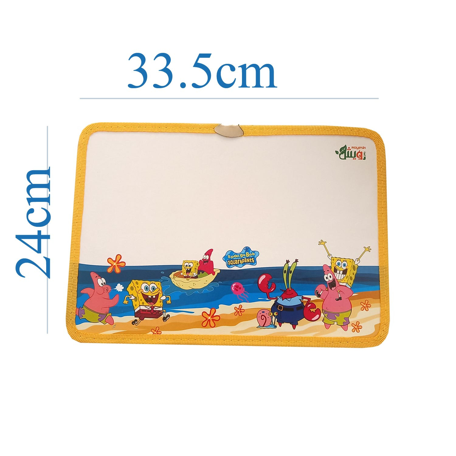 تخته وایت برد رویش مدل باب اسفنجی سایز 24x34 سانتی متر