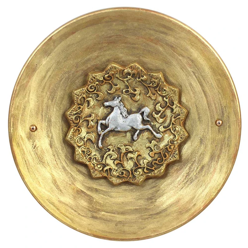 بشقاب دیوارکوب سفالی طرح اسب کد 29.5