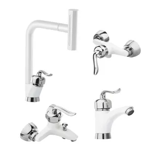 ست شیرآلات توفیق مدل قجری آبشاری چهارحالته مجموعه 4 عددی