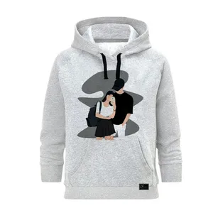 هودی زنانه مدل LOVE کد J161 رنگ طوسی