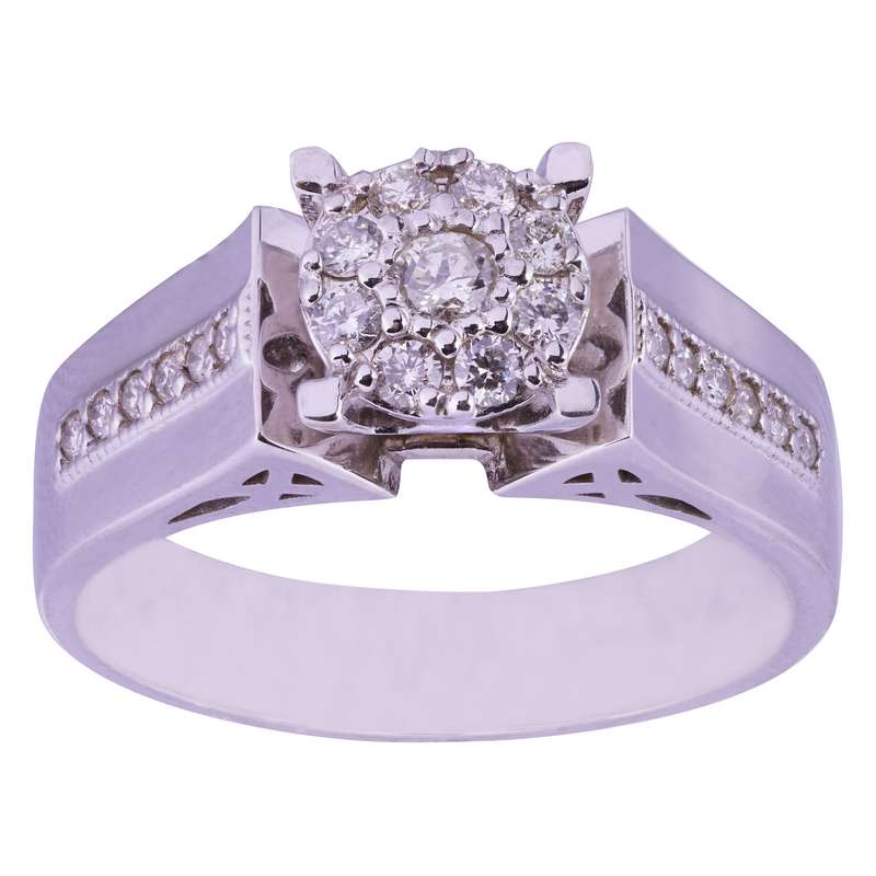 انگشتر طلا 18 عیار زنانه مدل FL 001023