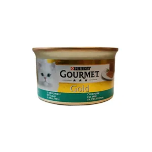 کنسرو گربه گورمت مدل گوشت خرگوش وزن 85 گرم