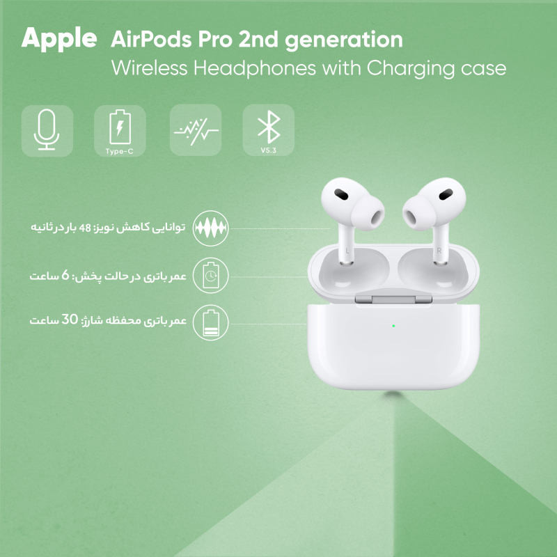 هدفون بی سیم مدل AIRPods Pro 2nd Generation