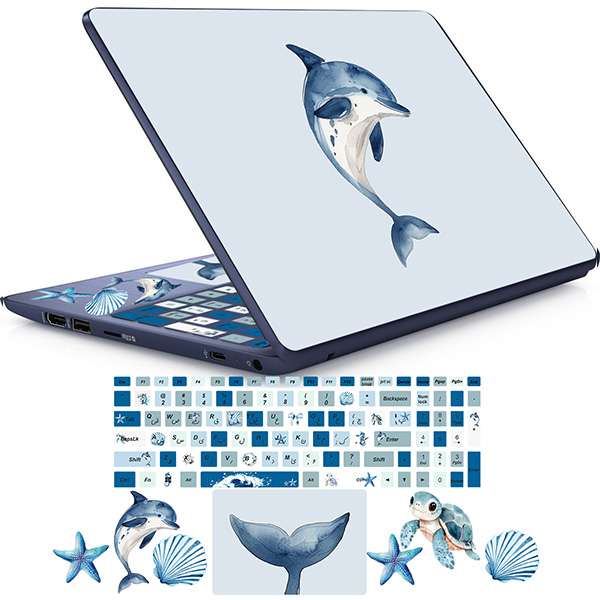 استیکر لپ تاپ راتیانا مدل sea 01 به همراه برچسب حروف فارسی استیکر لپ تاپ راتیانا مدل sea 01 به همراه برچسب حروف فارسی