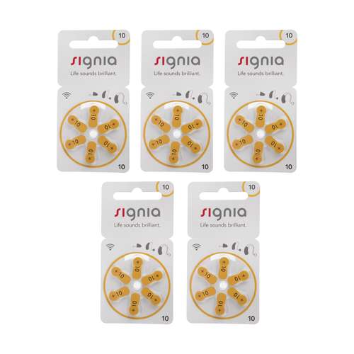 باتری سمعک سیگنیا کد 10 بسته 30 عددی 