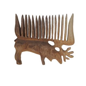 شانه مو مول چوبی طرح گوزن