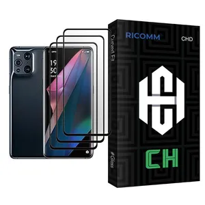 Ricomm CH Glass MIX003 Screen Protector For Oppo Find X3 Pro Pack Of 3