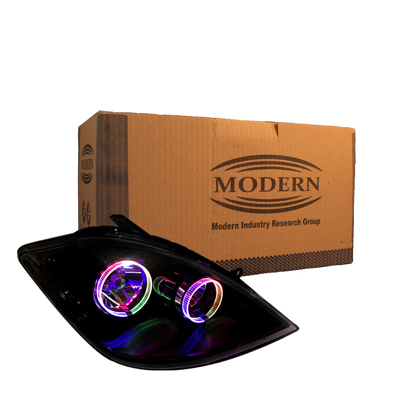 چراغ جلو خودرو گروه پژوهش صنعت مدرن مدل 3D-Ring-B فولکالر مناسب برای تیبا بسته دو عددی
