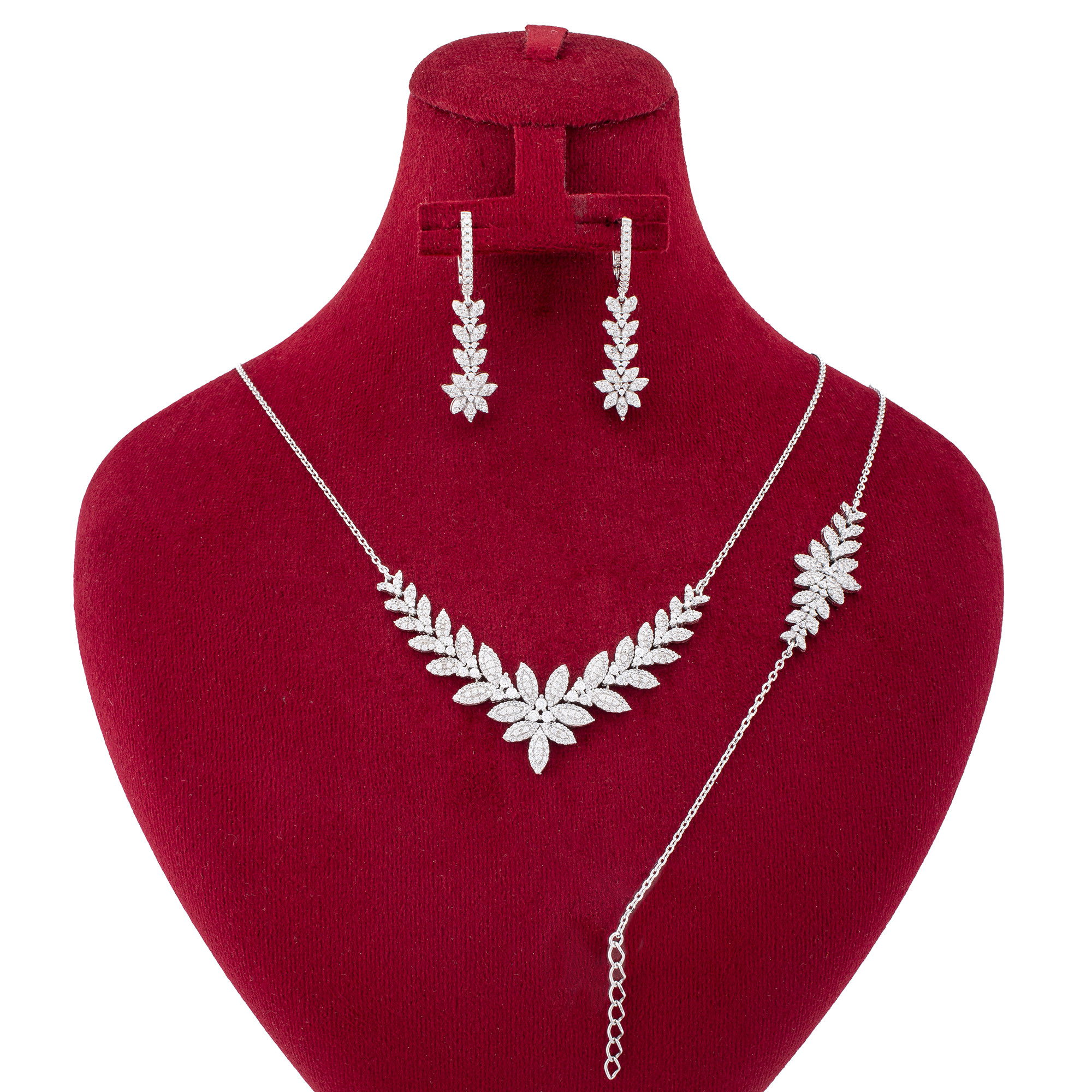 نیم ست نقره زنانه مدل AVN_39