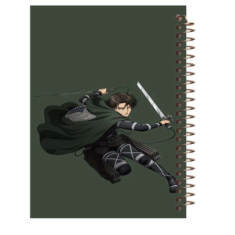 دفتر مشق 60 برگ طرح انیمه اتک اف تایتان لیوای کد M153