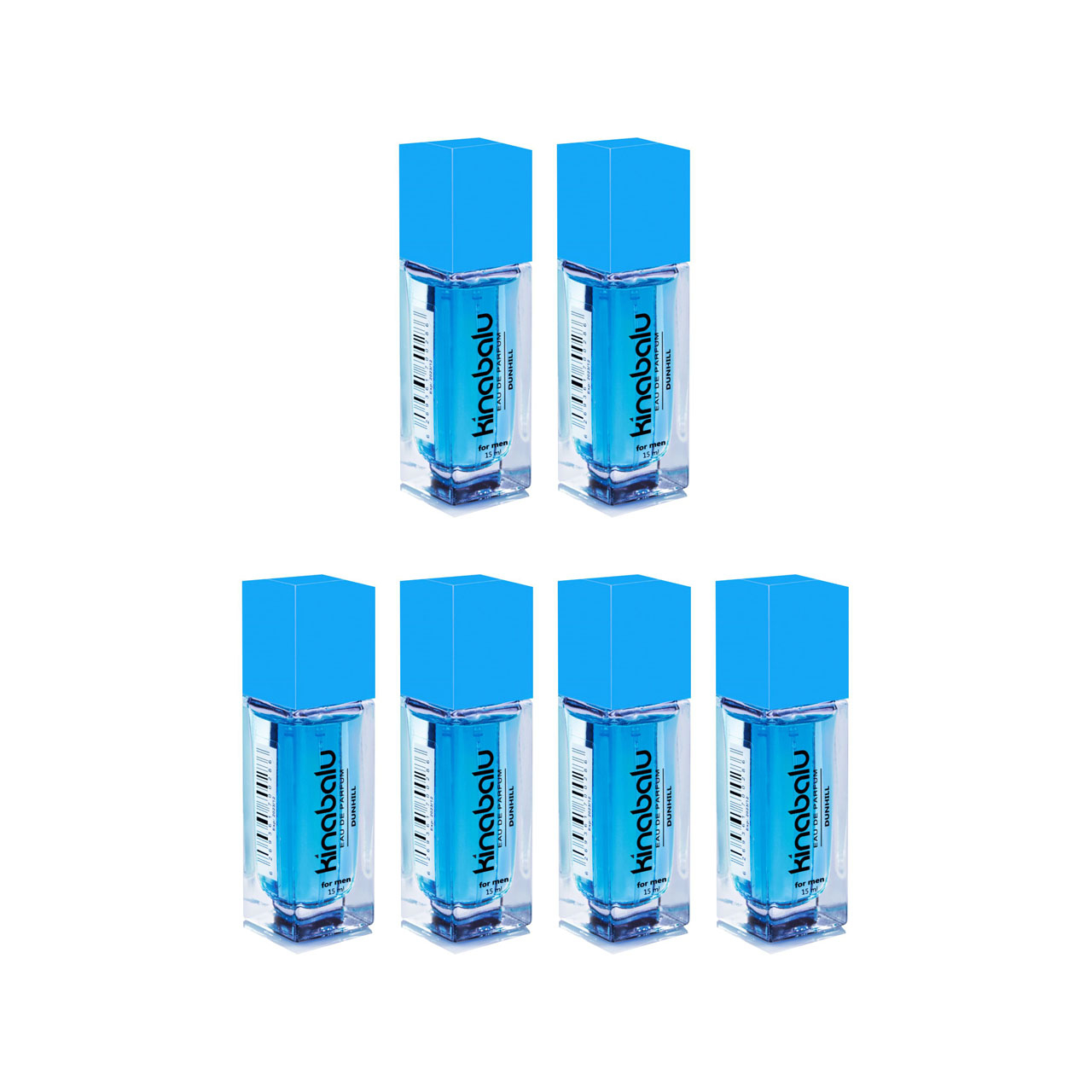 عطر جیبی مردانه کینابالو مدل Dunhill حجم 15 میلی لیتر مجموعه ۶ عددی