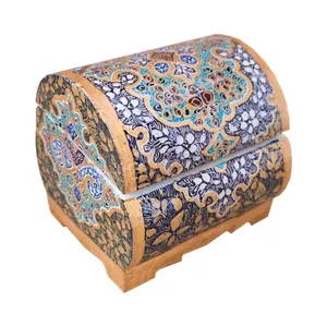 جعبه جواهرات استخوانی طرح تذهیب کد B 304