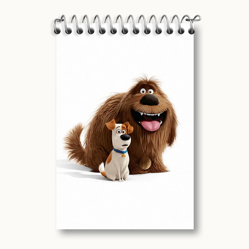 دفتر یادداشت 50 برگ خندالو مدل زندگی پنهان حیوانات خانگی کد F2077