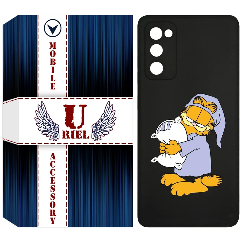 کاور یوریل مدل KSH کد 73 طرح گارفیلد خوابالو مناسب برای گوشی موبایل سامسونگ Galaxy S20 FE
