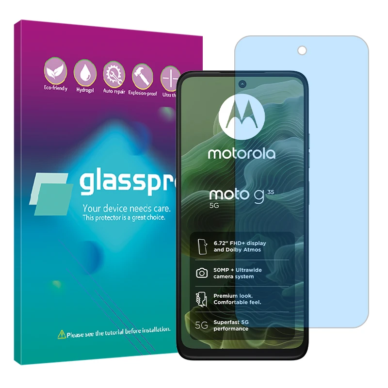 محافظ صفحه نمایش مات ضد اشعه آبی گلس پرو مدل Resistant مناسب برای گوشی موبایل موتورولا Moto G35