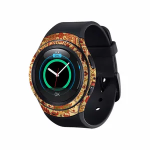 برچسب ماهوت طرح Persian_Carpet_Yellow مناسب برای ساعت هوشمند سامسونگ Galaxy Gear S2