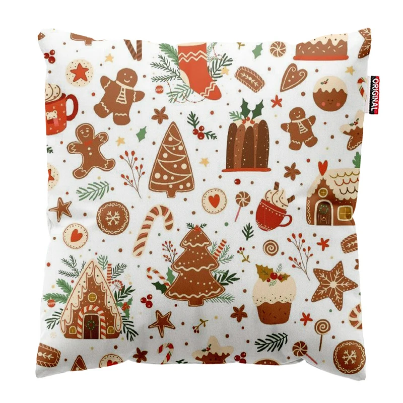 کوسن پاد آفرین طرح کریسمس کد 2627 سایز 30*30 سانتی متر