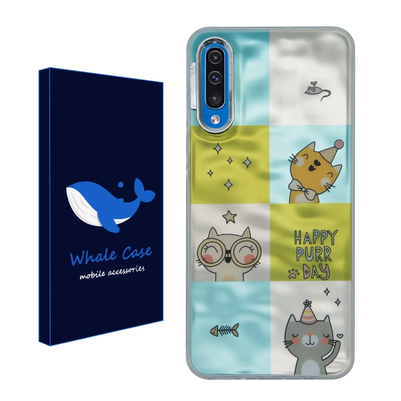 کاور وال کیس مدل جشن گربه ها مناسب برای گوشی موبایل سامسونگ Galaxy A30s / A50 / A50s