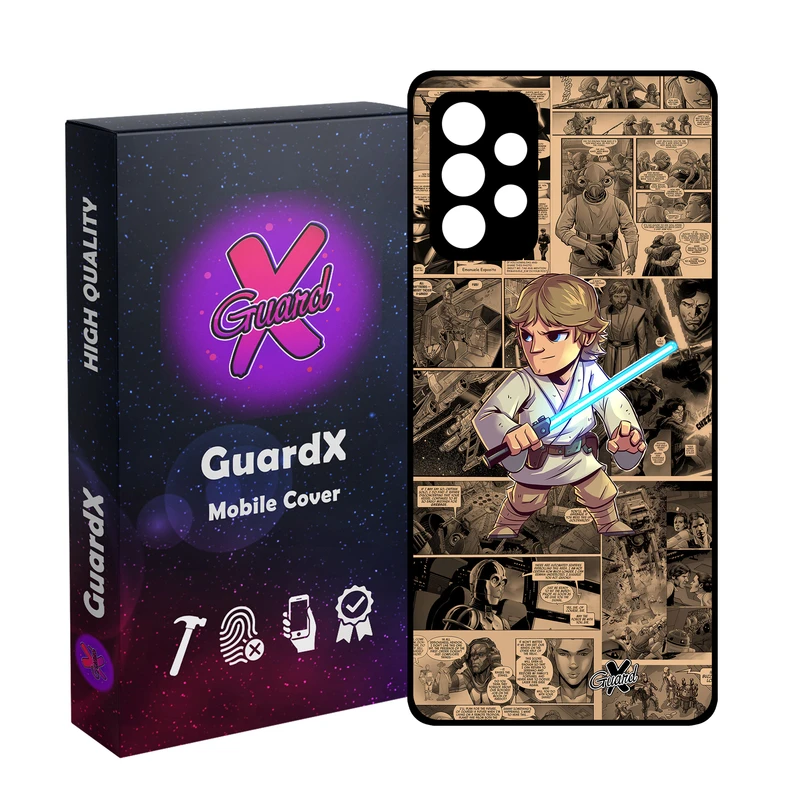 کاور گارد ایکس طرح جنگ ستارگان مدل Glass10525 مناسب برای گوشی موبایل سامسونگ Galaxy A32 4G