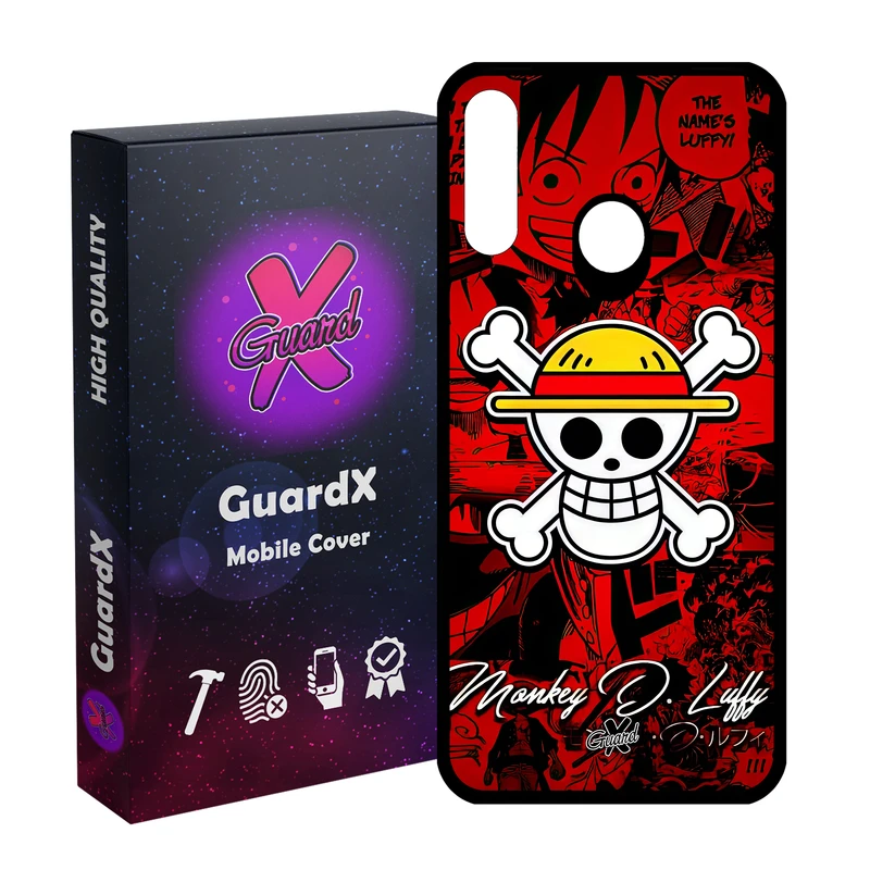 کاور گارد ایکس طرح لوفی انیمه مدل Glass10590 مناسب برای گوشی موبایل سامسونگ Galaxy A20s
