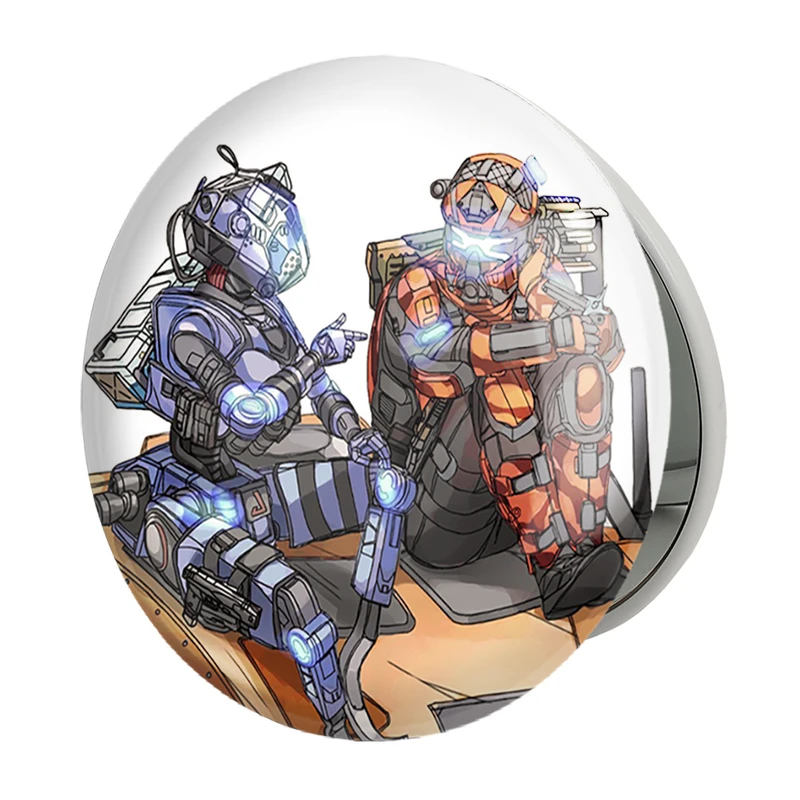 آینه جیبی خندالو طرح بازی تایتان فال (Titanfall) مدل تاشو کد 32590