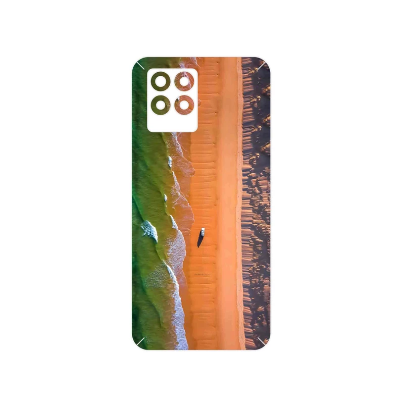 برچسب پوششی ماهوت مدل Beach and Green Sea مناسب برای گوشی موبایل ریلمی 8 Pro