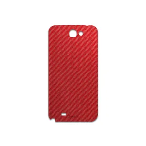 MAHOOT Red-Fiber Cover Sticker for Samsung Galaxy Note 2