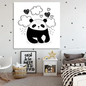 تابلو کودک و نوزاد شمسه نگار مدل پاندا