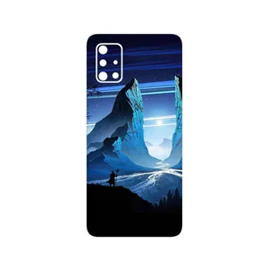 MAHOOT Blue Mountains Digital Art Cover Sticker for Samsung Galaxy A71