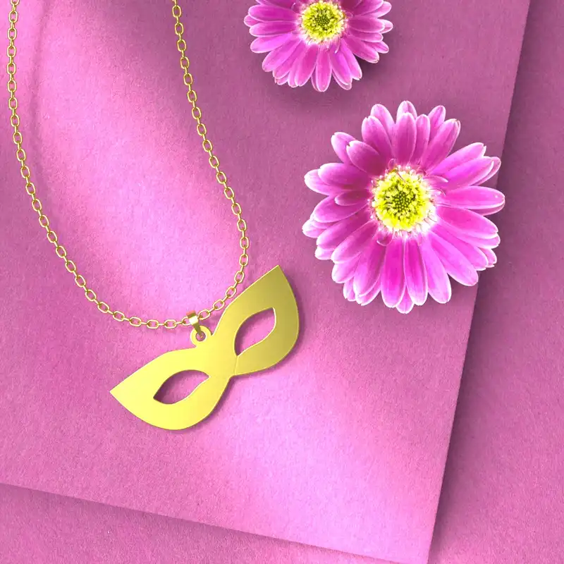 گردنبند طلا 18 عیار زنانه مدوپد مدل هالووین کد G3-1-1192