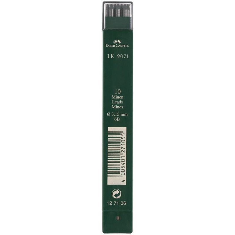 نوک مداد نوکی 3.15 میلی متری فابرکاستل مدل TK 9071 بسته 10 عددی نوک مداد نوکی 3.15 میلی متری فابرکاستل مدل TK 9071 بسته 10 عددی